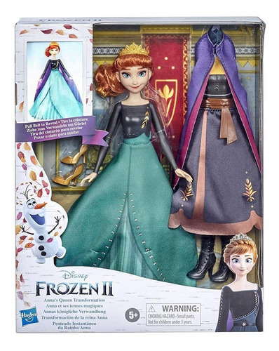 Muñeca Frozen 2 Anna Con Luz Disney E6952 Original Hasbro