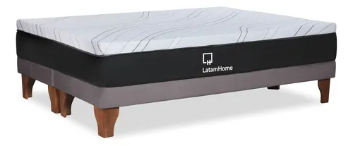 Cama Europea Zen Top Spring Visco Tela Super King