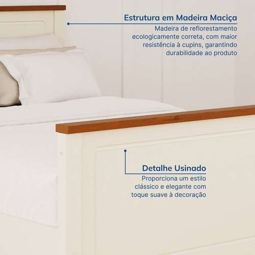 Conjunto Dormitório 1 Cama Solteiro 1 Guarda-roupa 2 Wt