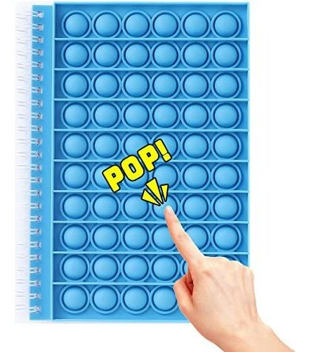 Cuaderno Para Colegio Con Portada De Burbujas Azul Claro