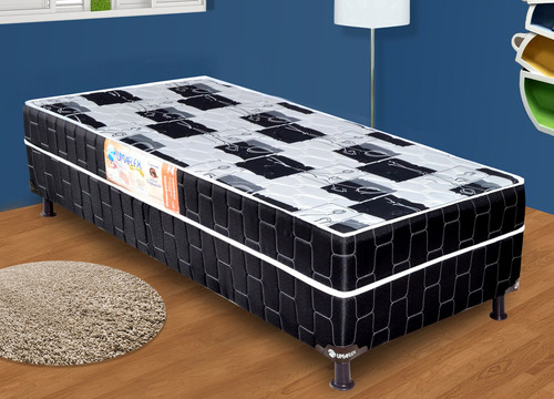 Umaflex Top Preto/Branco Berço 188 cm 88 cm Não