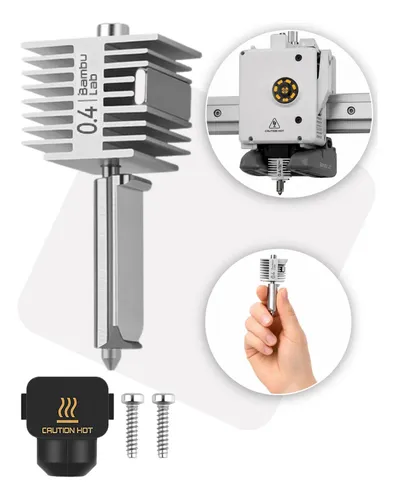 鴻 Nozzle Bico Hotend Aço Impressora Bambu A1 A1 Mini Original