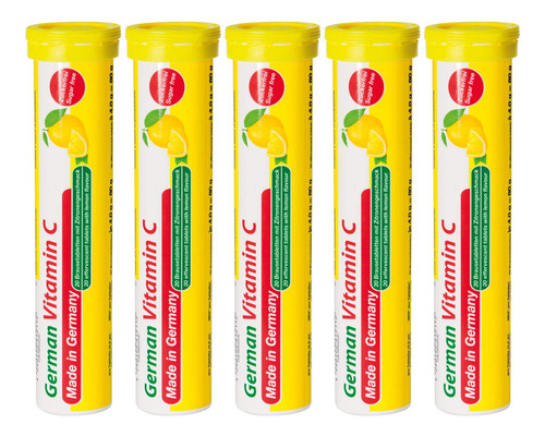 German Vitamina C Limón Lima 180 Mg 40 Tabletas Veganas