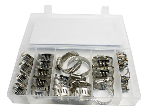 Abrazaderas Sin Fin Acero Inox Ss201 Varias Medidas 26 Pzas