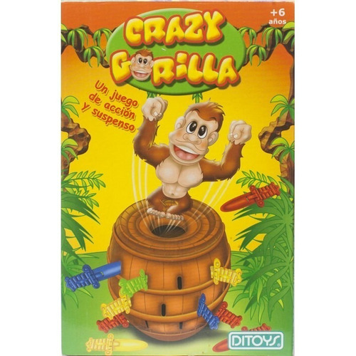 Juego De Mesa Crazy Gorila Original Ditoys Planeta Juguete