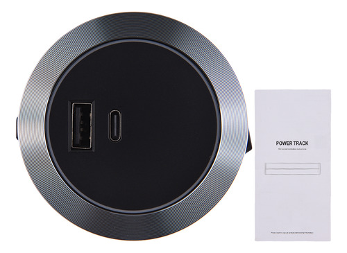 Adaptador Tipo C Socket Track Usb Y Adaptador De Riel Eléctr