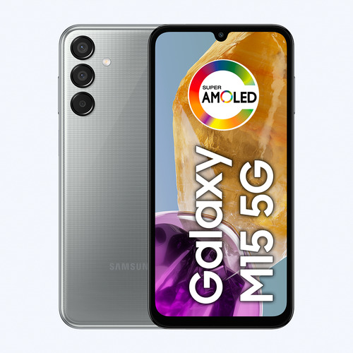Celular Samsung Galaxy M15 5g, 6.000mah, Câmera Tripla Até 50mp, 128gb - Cinza - Excelente (Recondicionado)