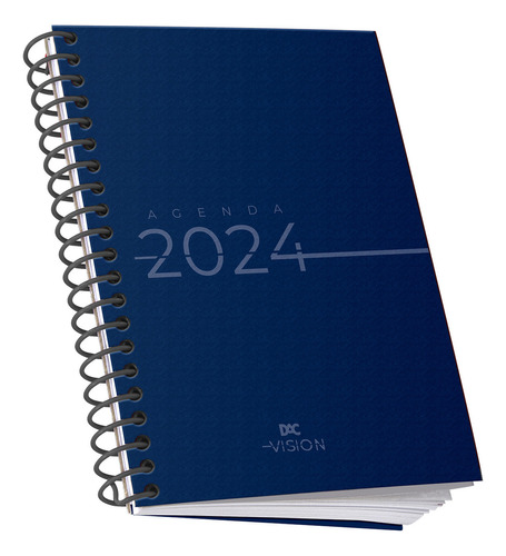 Agenda 2024 Vision Azul Espiral Grande Dac