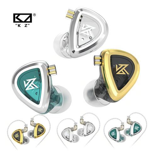 3 Pares De In Ear Kz Eda Monitor Deep Bass Balanceado Y Hifi