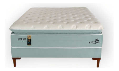 Sommier Premium Pocket 2p Fresh Night Unico Con Mentol