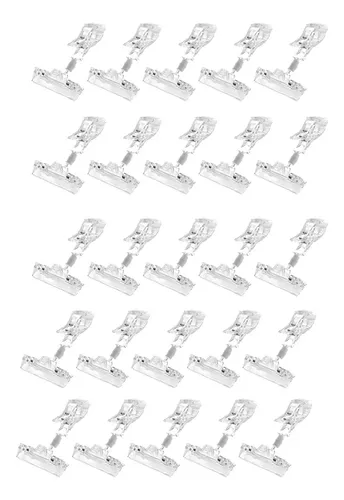 Lot De 50 Clips Fixation Ampoule LED T5 31 Mm - Porte-Clips Métal Pour Tube LED Avec Rainure Aluminium Plafonnier