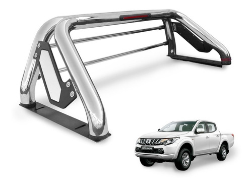 Barra Antivuelco Mitsubishi L200 2016-2020 Acero Inoxidable