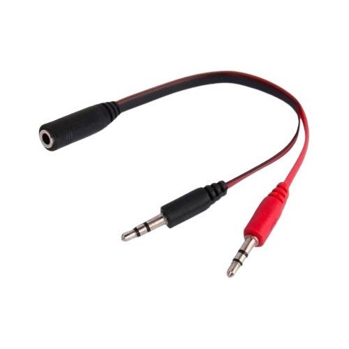 Cable Adaptador Audio Jack 3.5mm A Micrófono Y Auricular Pc