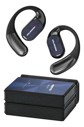 Fone De Ouvido Sem Fio Monster Ac530 Bluetooth 6.0 Esportes Preto