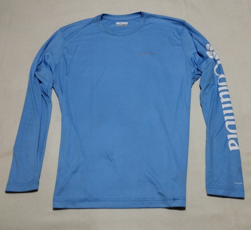 Playera Columbia Omni Shade Talla Xl Extra Grande Azul 