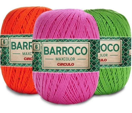 Barbante Barroco Max Color 200g 10 Unidades Cores Variadas