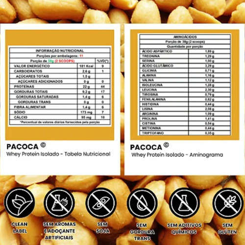 Whey Protein Isolado Paçoca 34g Kit C/ 5 Un Housewhey