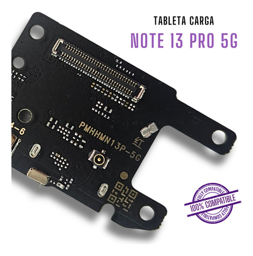 Note 13 Pro 5g Tableta Centro Carga Compatible Alta Calidad