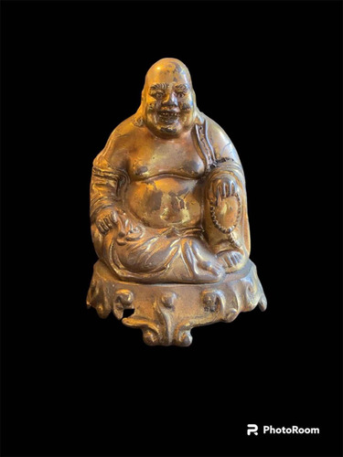 Hermoso Buddha De La Abundancia En Bronce Antiguo.ref150 .