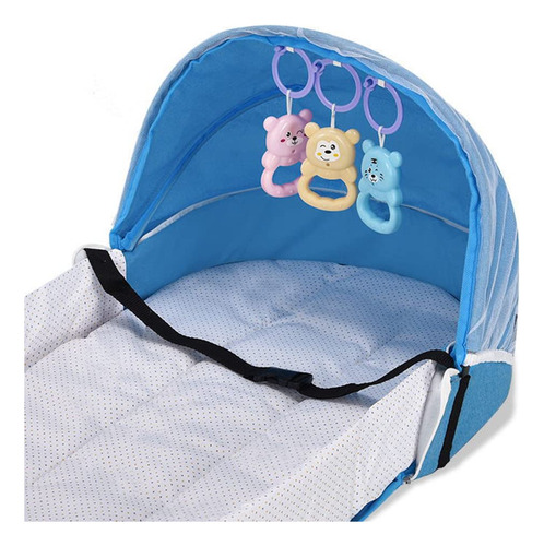 Cuna De Viaje Con Mosquitera Y Toldo Cuna Portátil