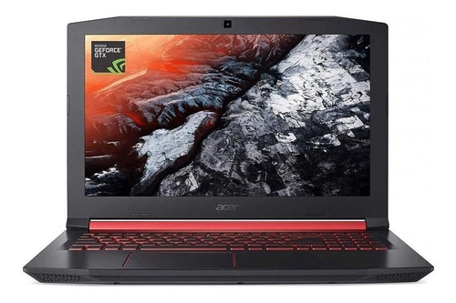 Notebook gamer  Acer Aspire Nitro 5 AN515-52 preta e vermelha 15.6", Intel Core i7 8750H  8GB de RAM 1TB HDD 128GB SSD, NVIDIA GeForce GTX 1050 Ti 60 Hz 1920x1080px Linux Endless