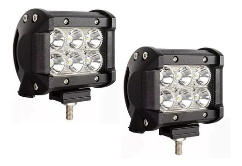 Faros  6 Led Auxiliares Moto Motoscba P