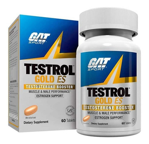 Imagen 1 de 1 de Testrol Gold Gat - Elevador Testosterona (60 Caps) 