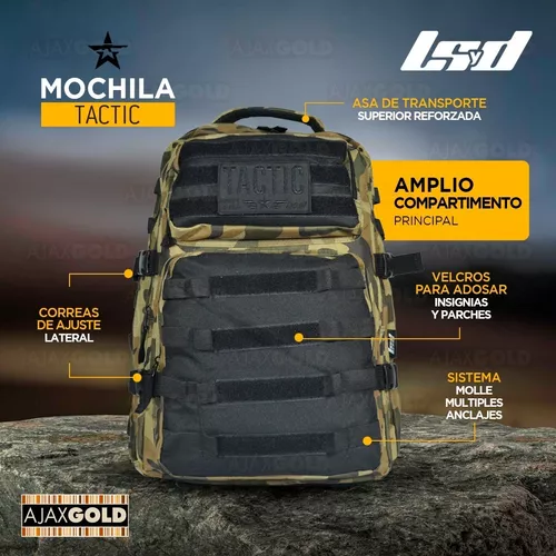 Mochila Tactica Militar Camping Asalto Trekking Reforzada