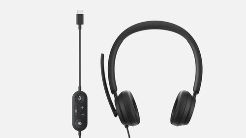Imagen 4 de 4 de Auricular Microsoft Modern Usb C Negro Control De Silencio