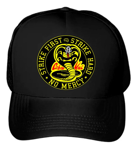 Gorra Negra Cobra Kai Moda Ajustable Unitalla Unisex