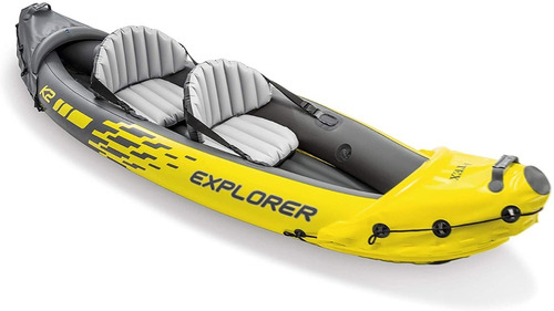 Barco Kayak Inflable K2 2 Personas Bomba De Aire Remos Alumi