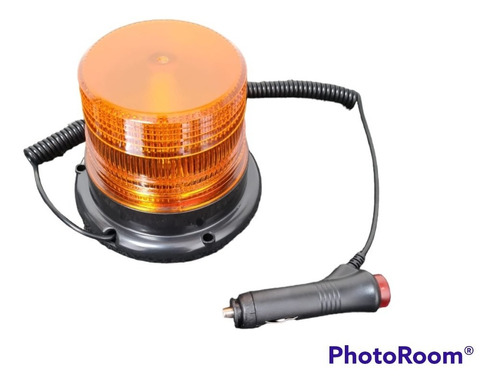 Baliza Sirena Led Ambar Naranja 12 Volt 24 Volt Con Iman