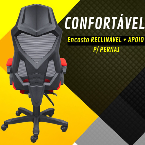 Imagem 4 de 5 de Cadeira Gamer Vinik Rocket Reclinavel Com Apoio Para Pernas