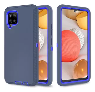 Funda Azul Heavy Duty Para Samsung Galaxy A42 5g