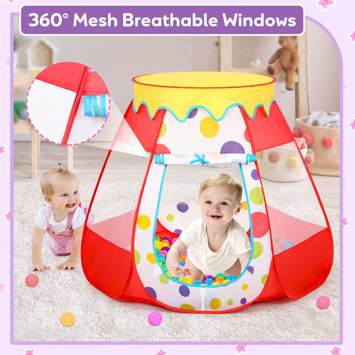Tent De Juego De Bolas Para Bebés Wilhunter Para Niños Con