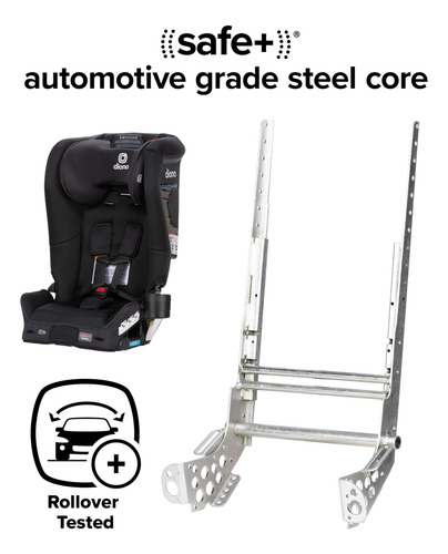 Asiento Convertible Todo En Uno Negro Azabache Para Coche