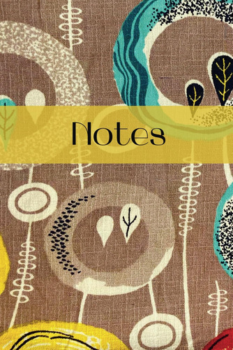 Libro: Notes: Vintage Retro Mid Century Design, Blank, Lined