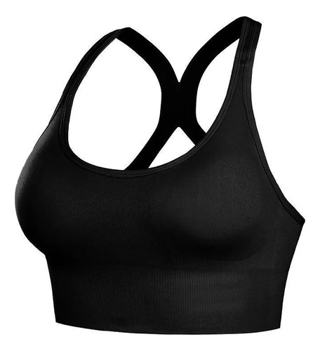 3pcs Sujetadores Deportivos Push-up Cómodos Sin Varillas