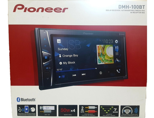 Reproductor Pantalla Pioneer 7band Aux Usb Bt Mp3 Fm Am 2din