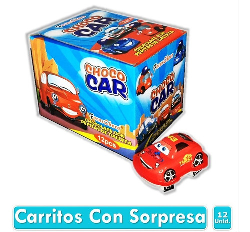 Carritos Con Chocolate Y Sorpresa Choco Car X12 Uds
