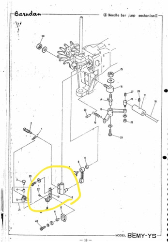 Peça Para Máquina De Bordado Barudan Ref Hb230372