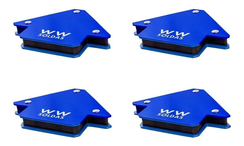 Imagem 8 de 8 de Esquadro Magnetico 4peças - 12kg /25lbs Para Solda Wwsoldas