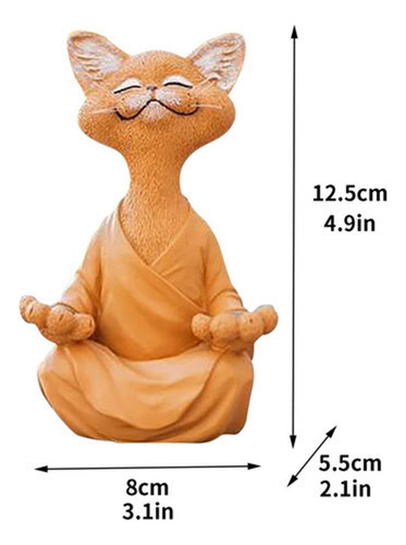 A Estatua Del Gato Buda Negro Gato Feliz Caprichoso