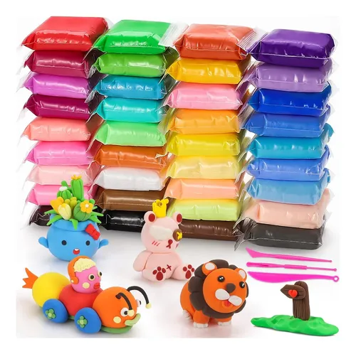 Foamy Moldeable Slime 36colores Plastilina Magica Satisfact COBRA