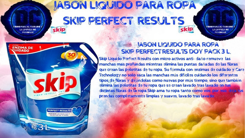 Jabón Líquido Skip Perfect Results 3 Litros Repuesto X4u