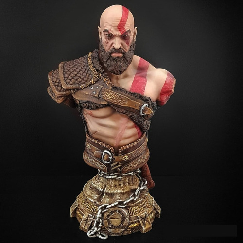 Archivo Stl Impresión 3d - God Of War - Kratos New Bust