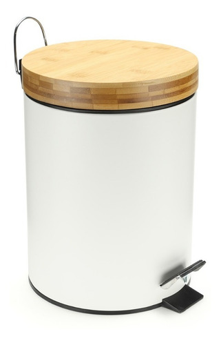 Imagen 2 de 10 de Tacho De Basura Cesto Residuos 5 Litros Pedal Cocina Baño