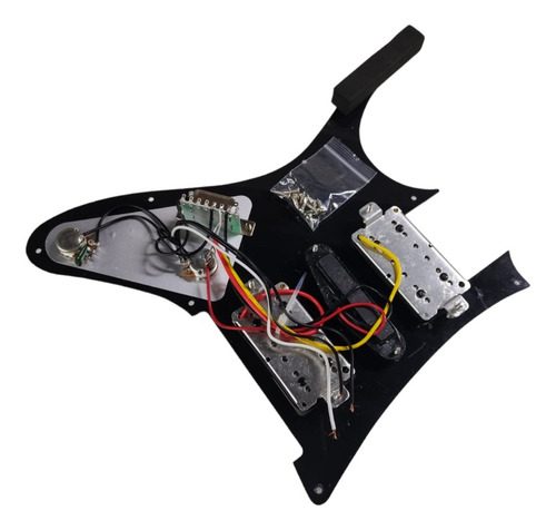 Escudo Hsh Rg Completo Compativel Ibanez Alta Qualidade Cor Preto Desenho Liso