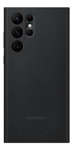 Samsung Capa Protetora Smart Clear View Preta Galaxy S22 Ultra Cor Preto Preto