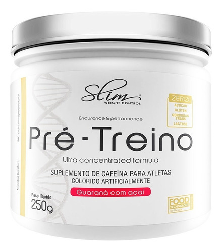 Pré Treino 250g Sabor Guaraná Com Açaí